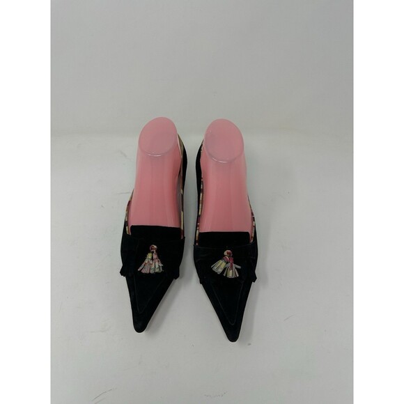 Paul Smith   suede  small hill  Shoes Black   Size  EU 38  pointy  elegant - Picture 3 of 15